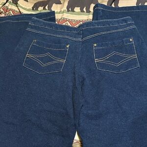 790.  Pajama Jeans women’s Blue Wide Leg